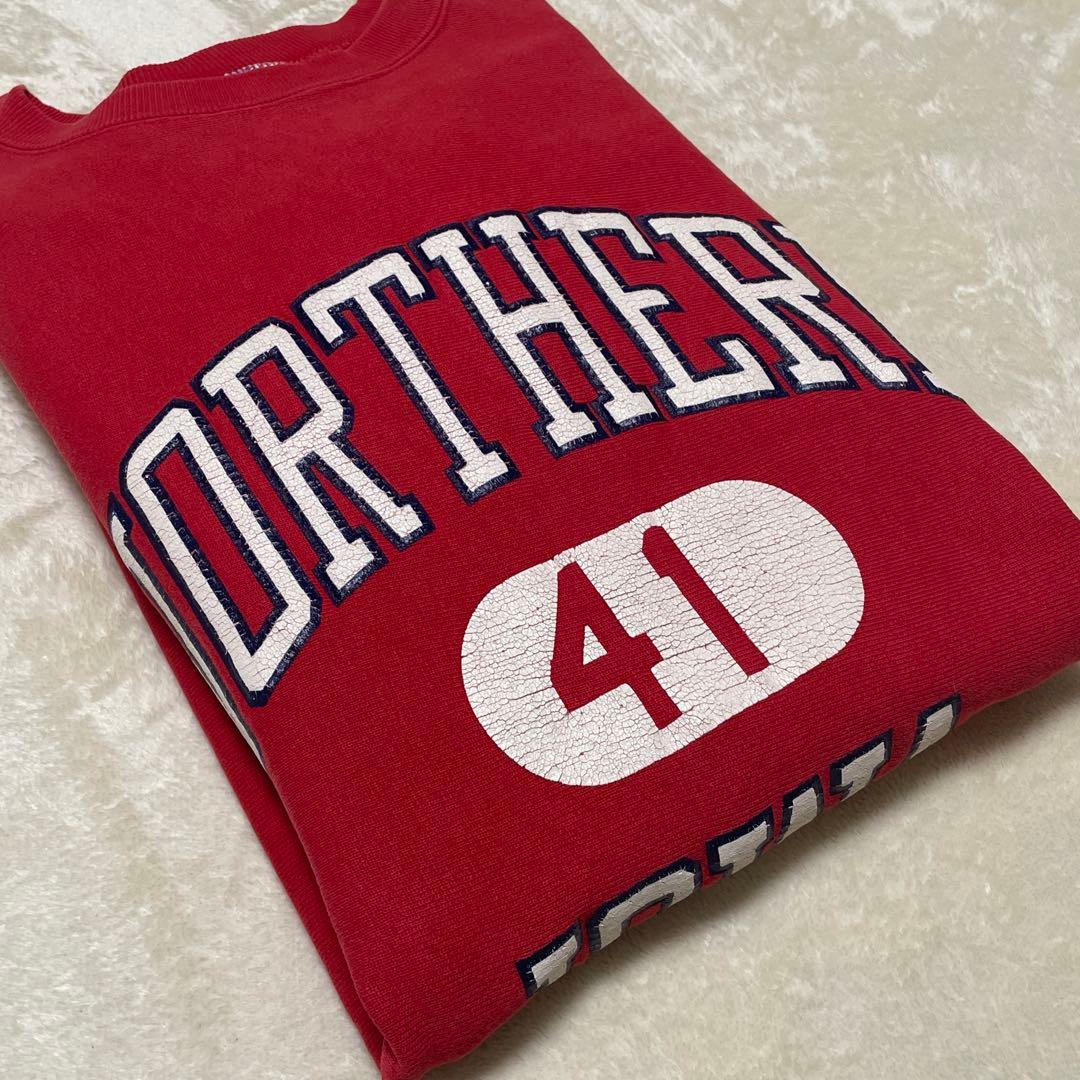 90s USA製 IOWA ナンバーカプセル リバースウィーブ アイオワ