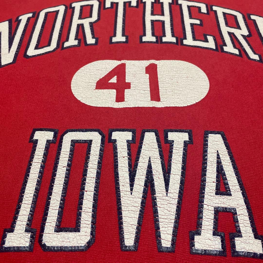 90s USA製 IOWA ナンバーカプセル リバースウィーブ アイオワ