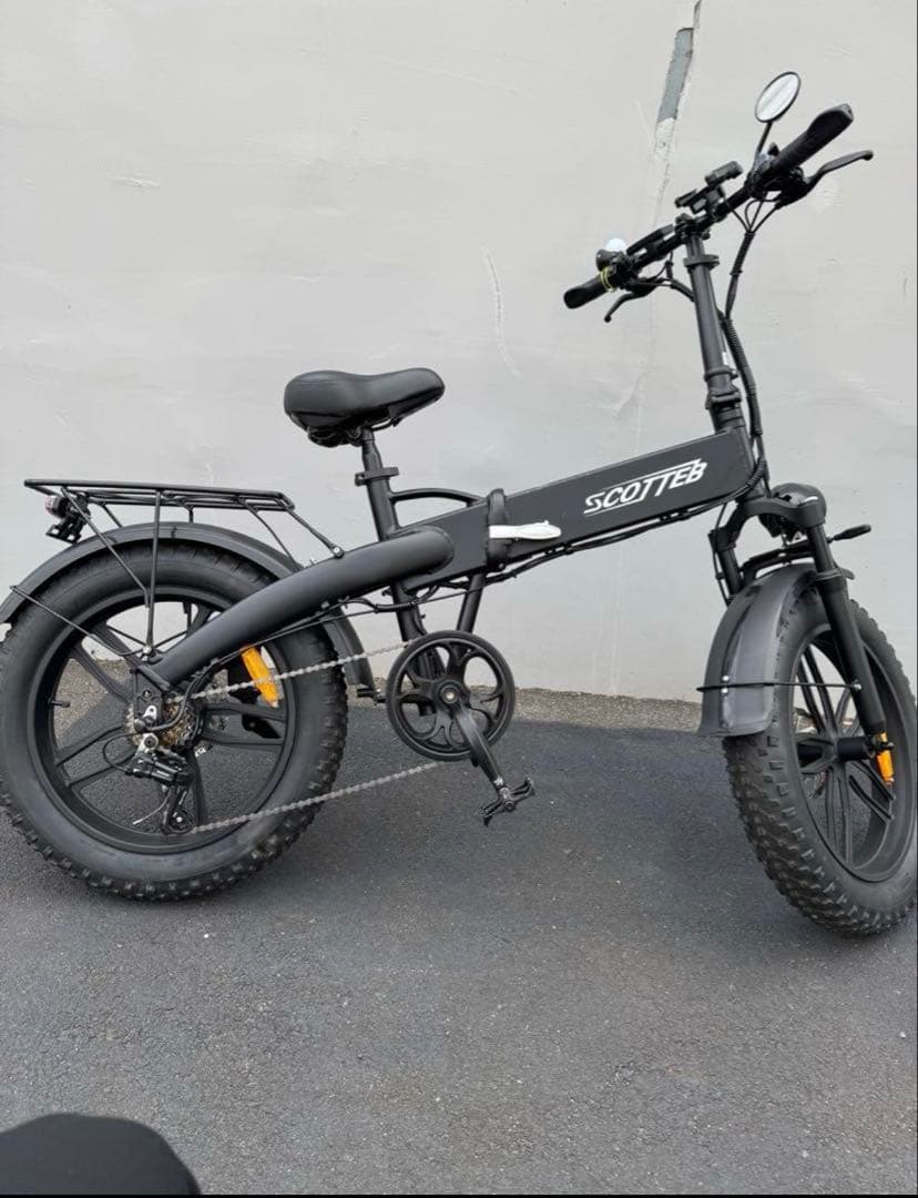 SCOTTEB 電動自転車 電動アシスト 5段階アシスト　ブラック