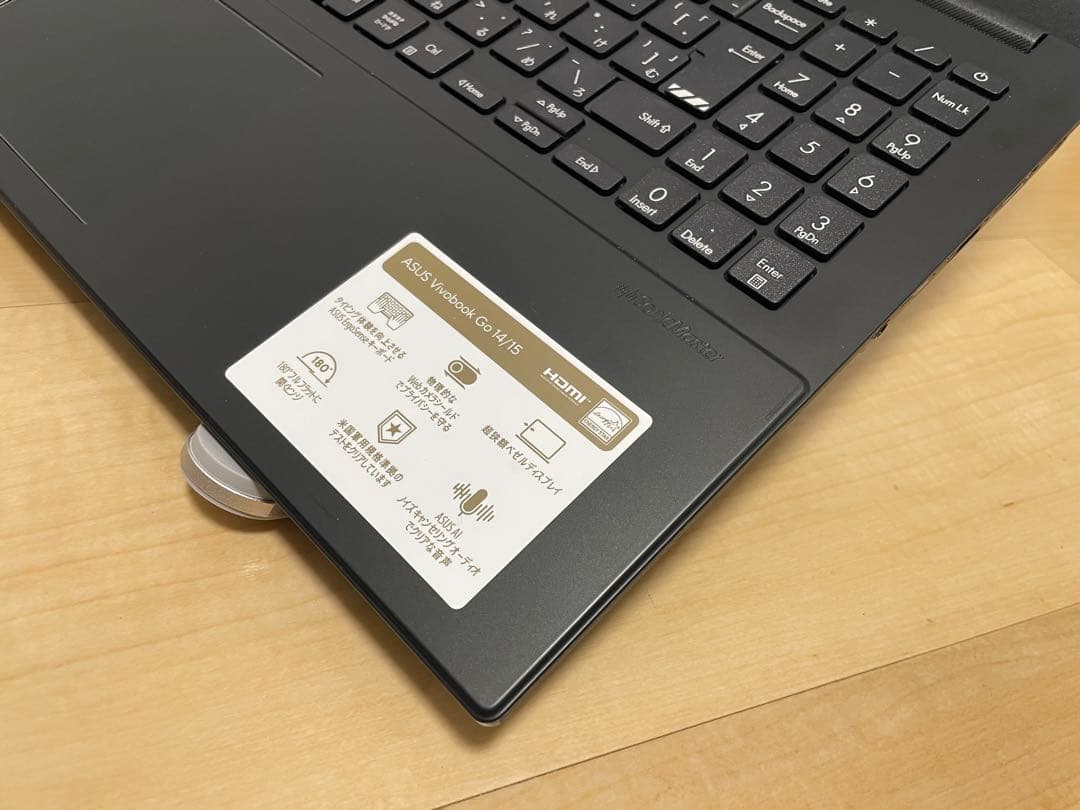 [美品]ASUS Vivobook Go 15 Ryzen5 8GB 512GB