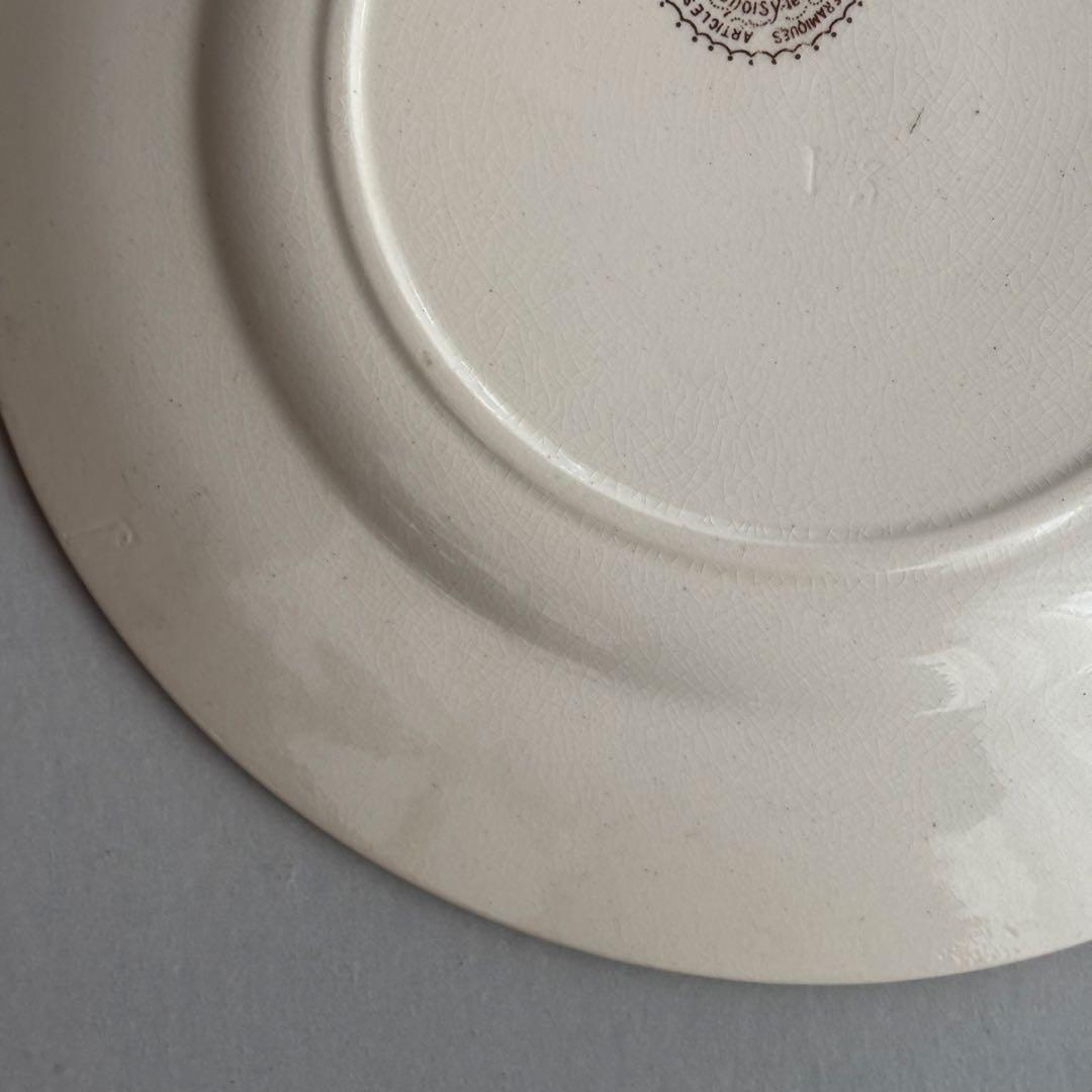 フランスアンティーク ショワジールロワ POMPADOUR ディナープレートB