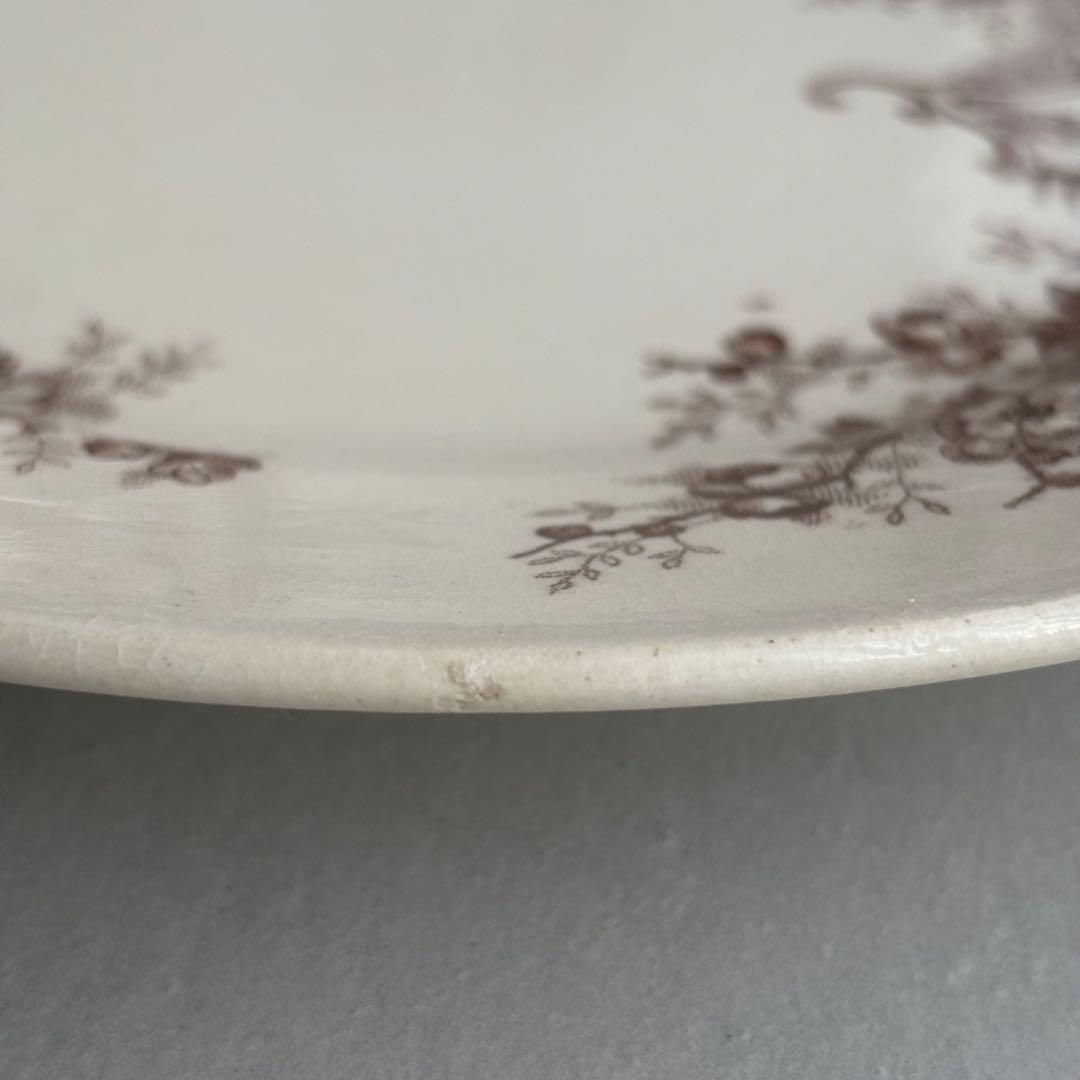 フランスアンティーク ショワジールロワ POMPADOUR ディナープレートB