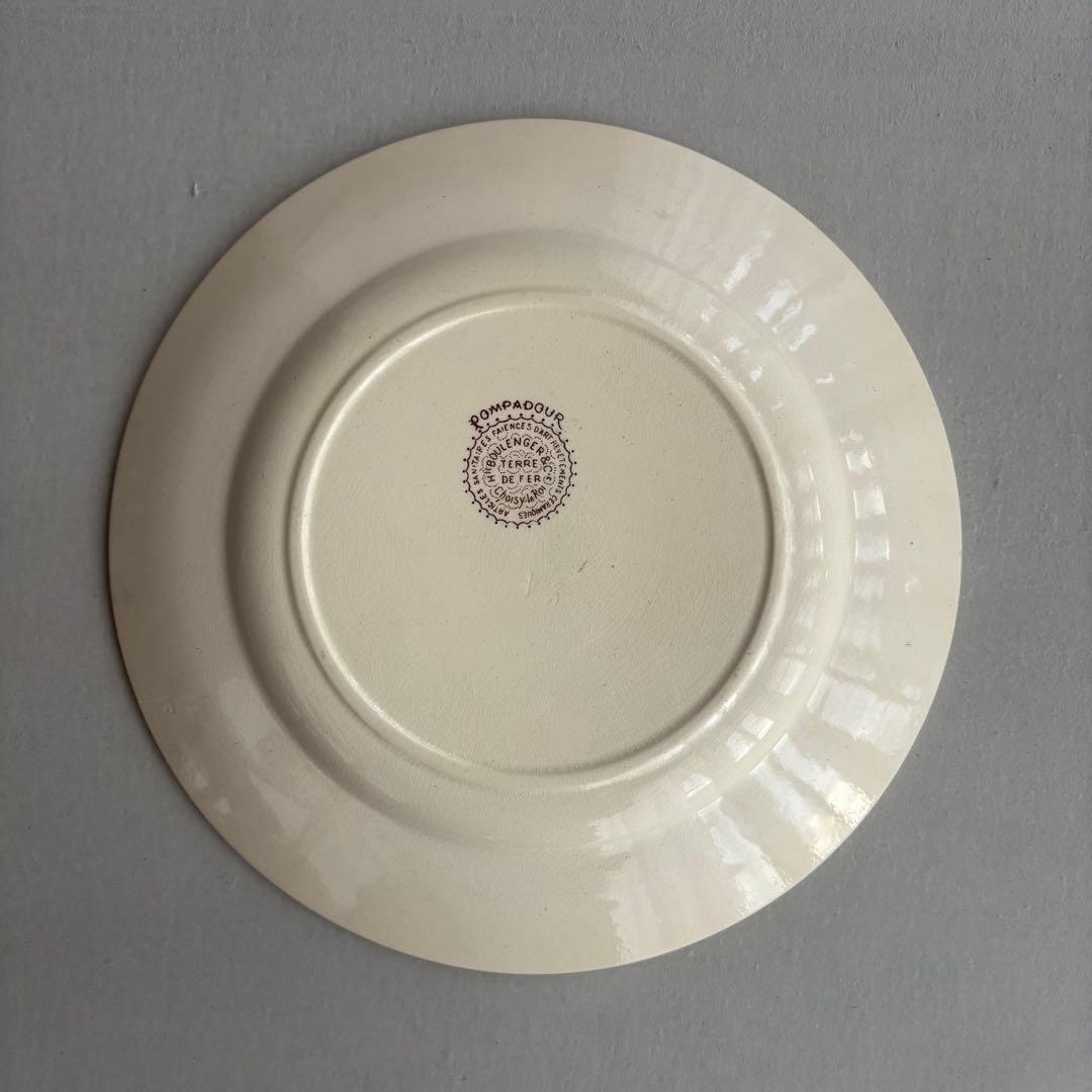 フランスアンティーク ショワジールロワ POMPADOUR ディナープレートB