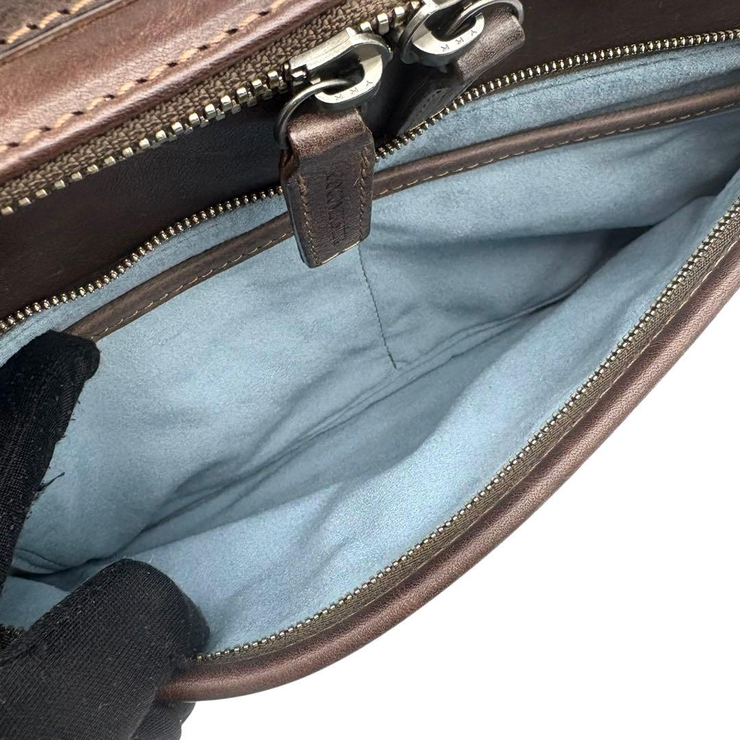 美品 ココマイスター カルドミラージュ ショルダーバッグ 2way ブラウン