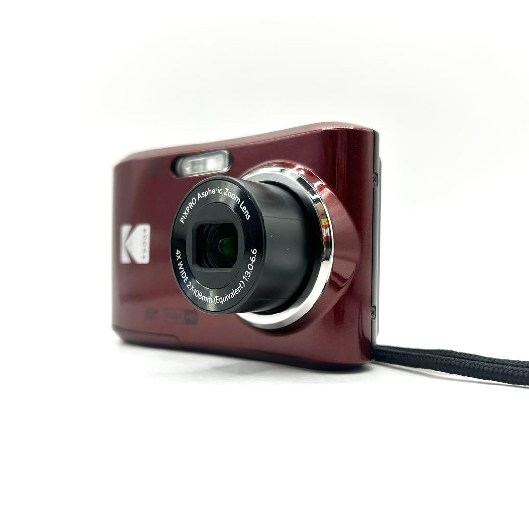 デジタルカメラKODAK PIXPRO FZ45 レッドモデル 乾電池式