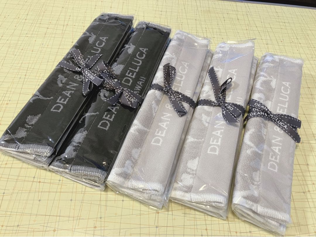【新品・未使用】ハワイ限定 DEAN & DELUCA ハンドタオル5枚セット