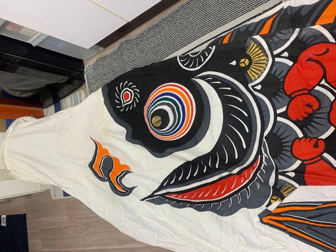 鯉のぼり　5m 綿　黒　金太郎　単品　こいのぼり