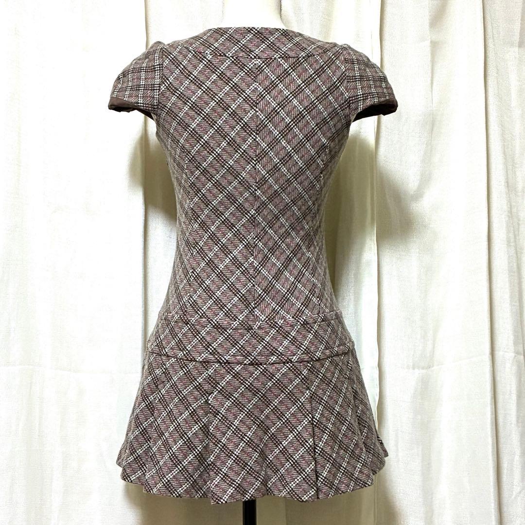 バーバリーブルーレーベル ミニワンピース ノバチェック 吉川ひなのさん着用