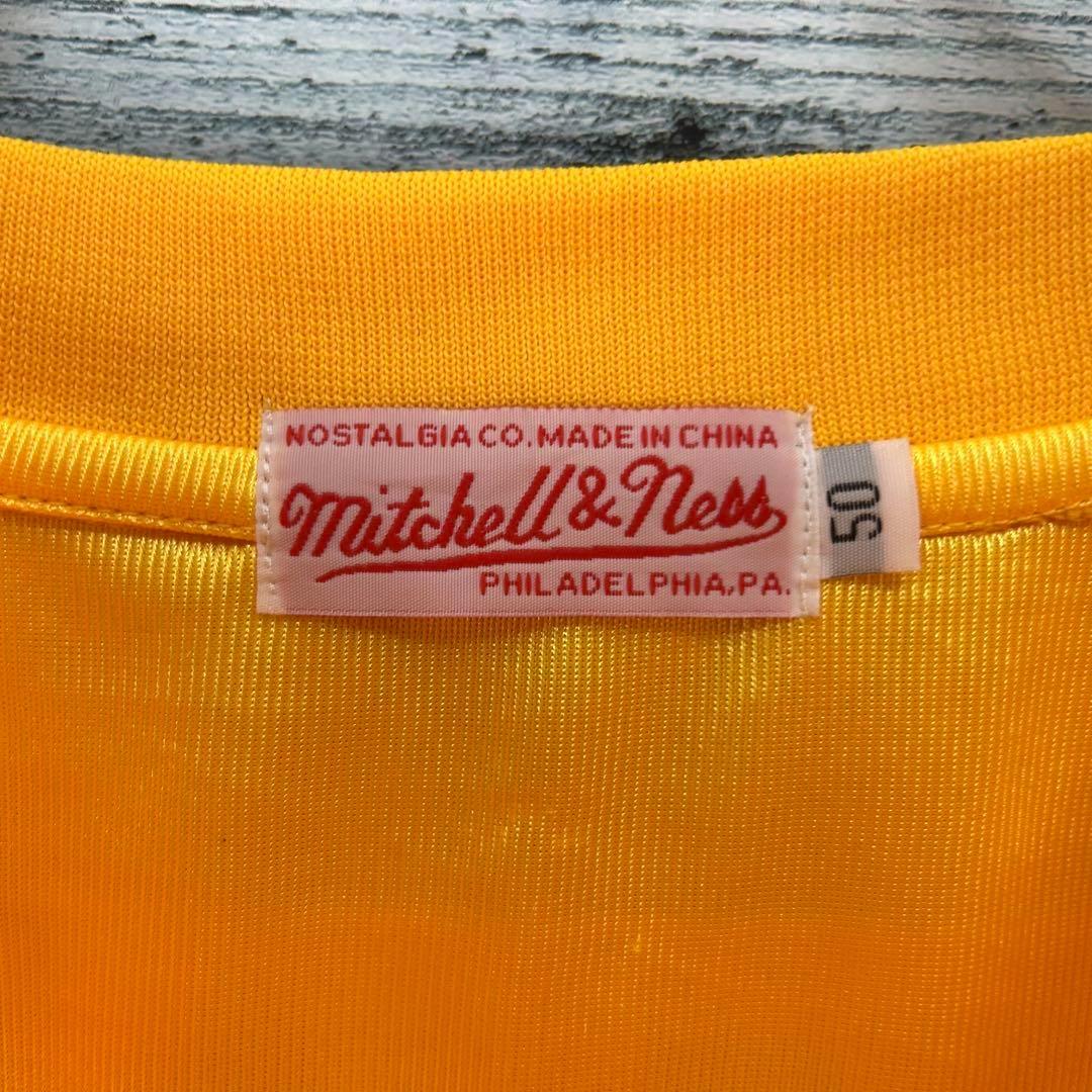 NFL 全刺繍 半袖 アメフトゲームシャツ イエロー L 5159