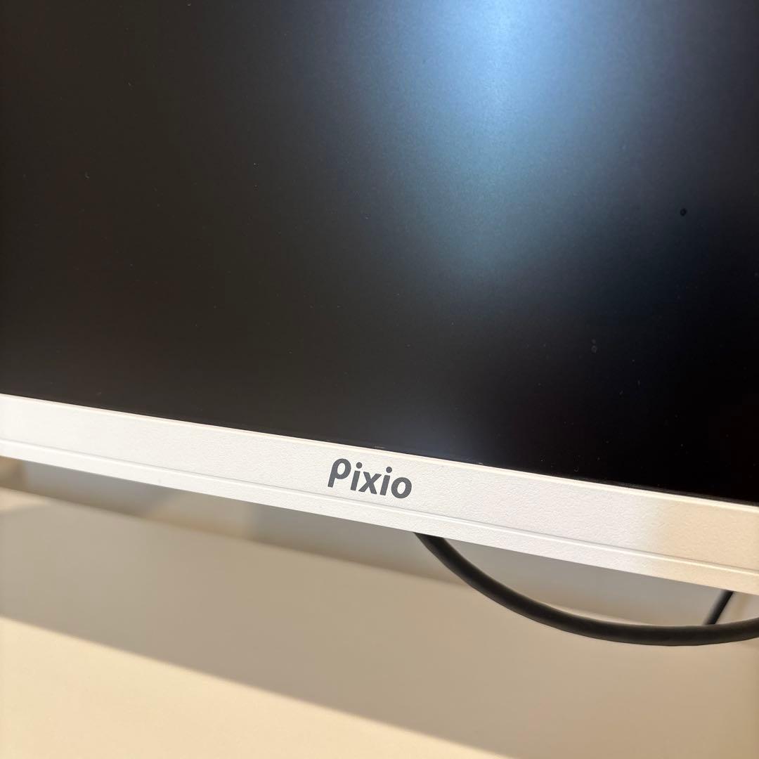 ピクシオゲーミングモニター27型ホワイトPX278WAVEW-Oモニターアーム付