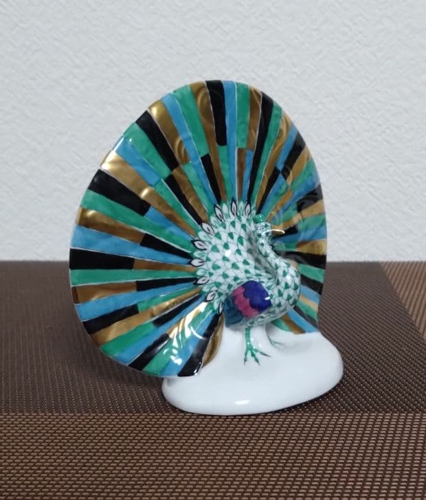ヘレンド・フィギュリン 孔雀ピーコック