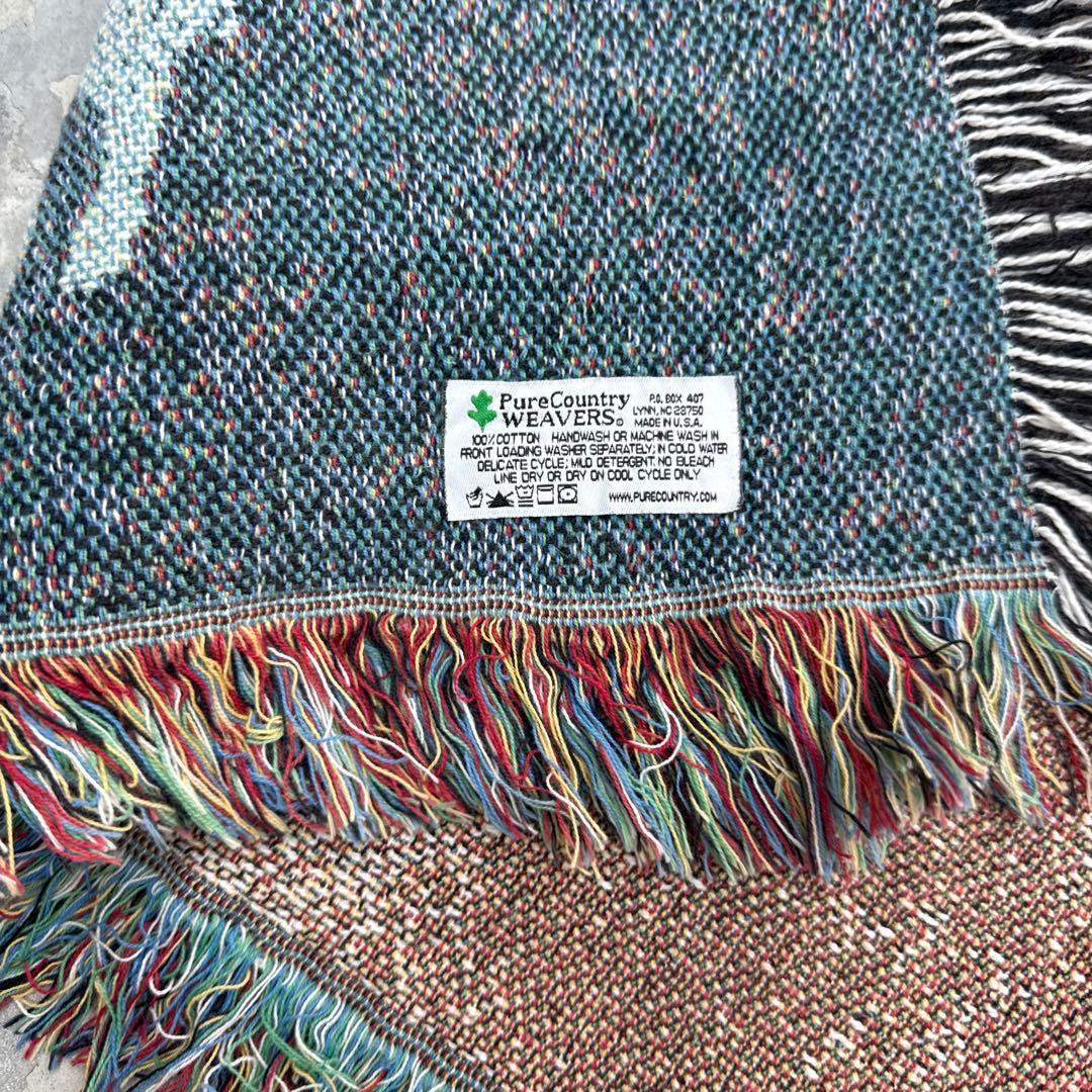 壁画風　マルチカバー　ソファーカバー　ヴィンテージラグ　177x133