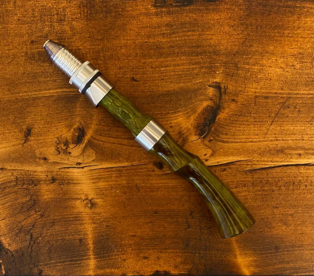 ウッドグリップ　トラウトロッド　ウッドリールシート　ロッドビルディング　渓流釣り