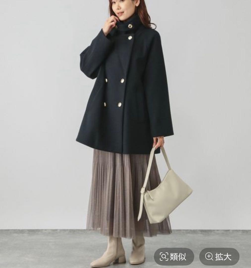 【新品】2wayコート　ネイビー　グローバルワーク