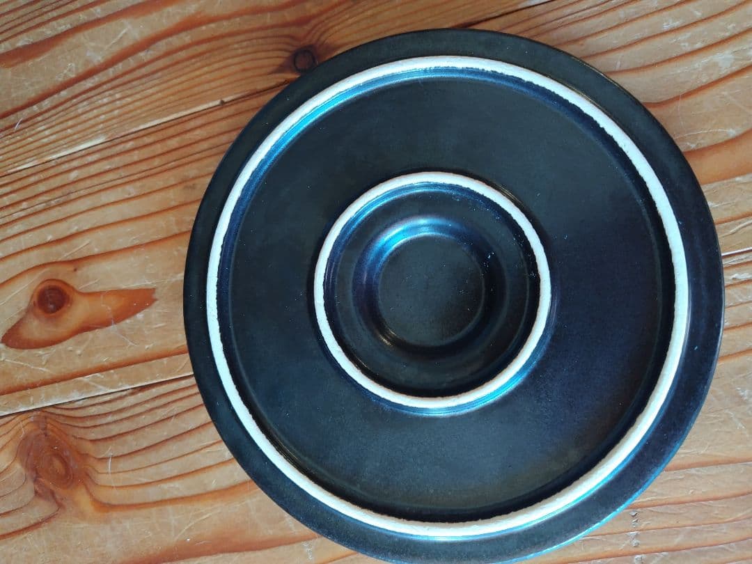 ambai 土鍋 黒 陶器 木製蓋付き