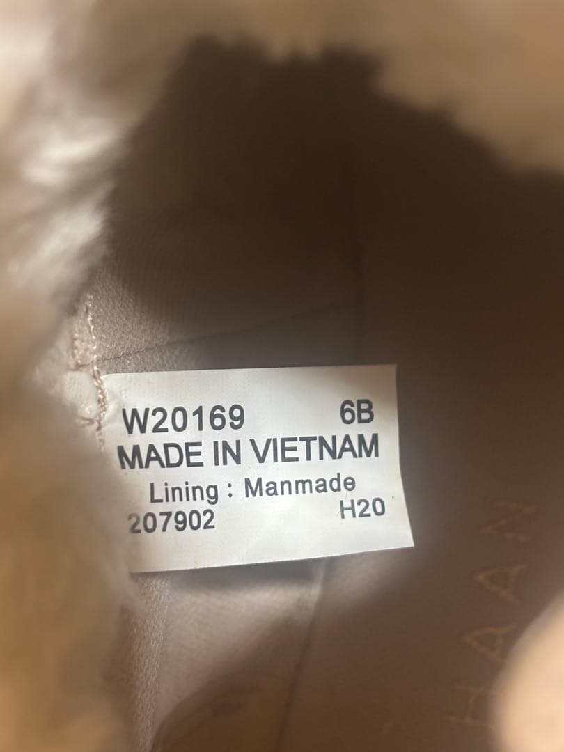 Cole Haan スエード ムートンブーツ ライトグレー