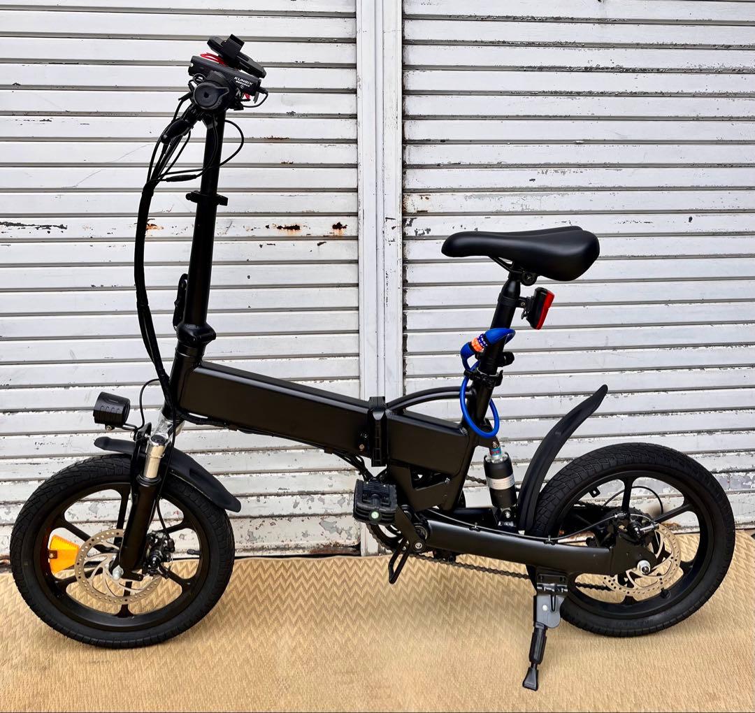 ②【美品】折りたたみ式電動アシスト自転車