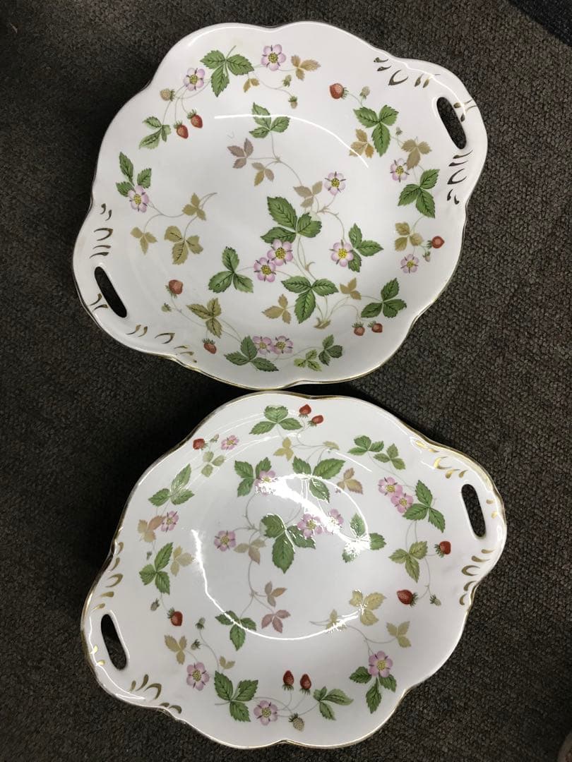 陶器 食器セット 23点 葉と花のデザイン