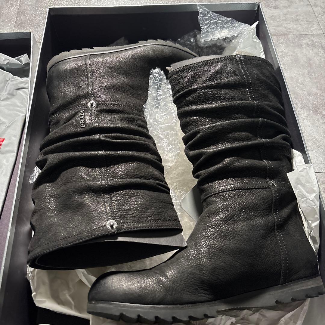 デッドストック　PRADA 2010s archive long boots