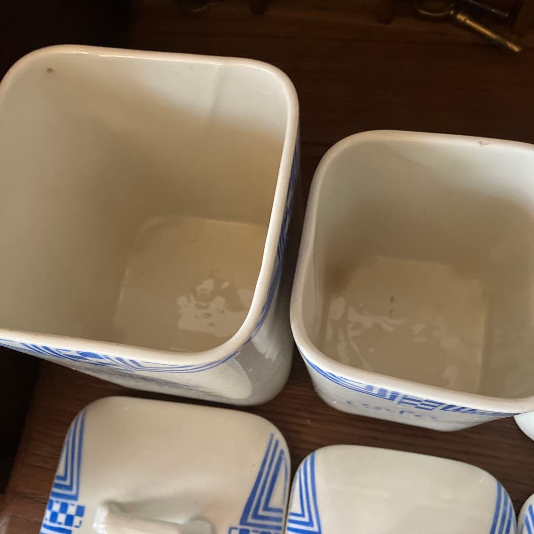 フランスアンティークキャニスターFAIENCER D′ONNAING NORD