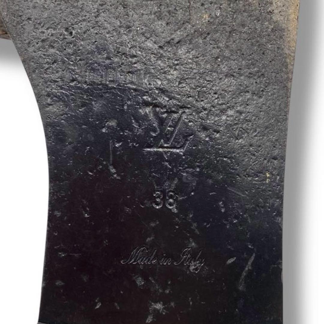 美品 ルイヴィトン モノグラム サンダル ミュール ロックイット 38 人気