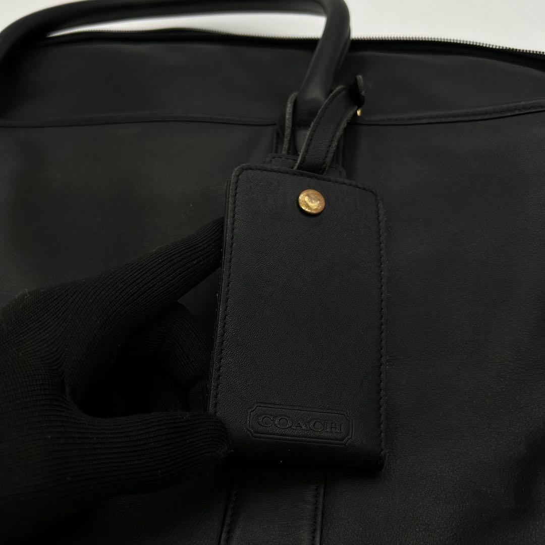 希少◎　コーチ　ガーメントバッグ　スーツケース　スーツカバー　レザー　黒　大容量