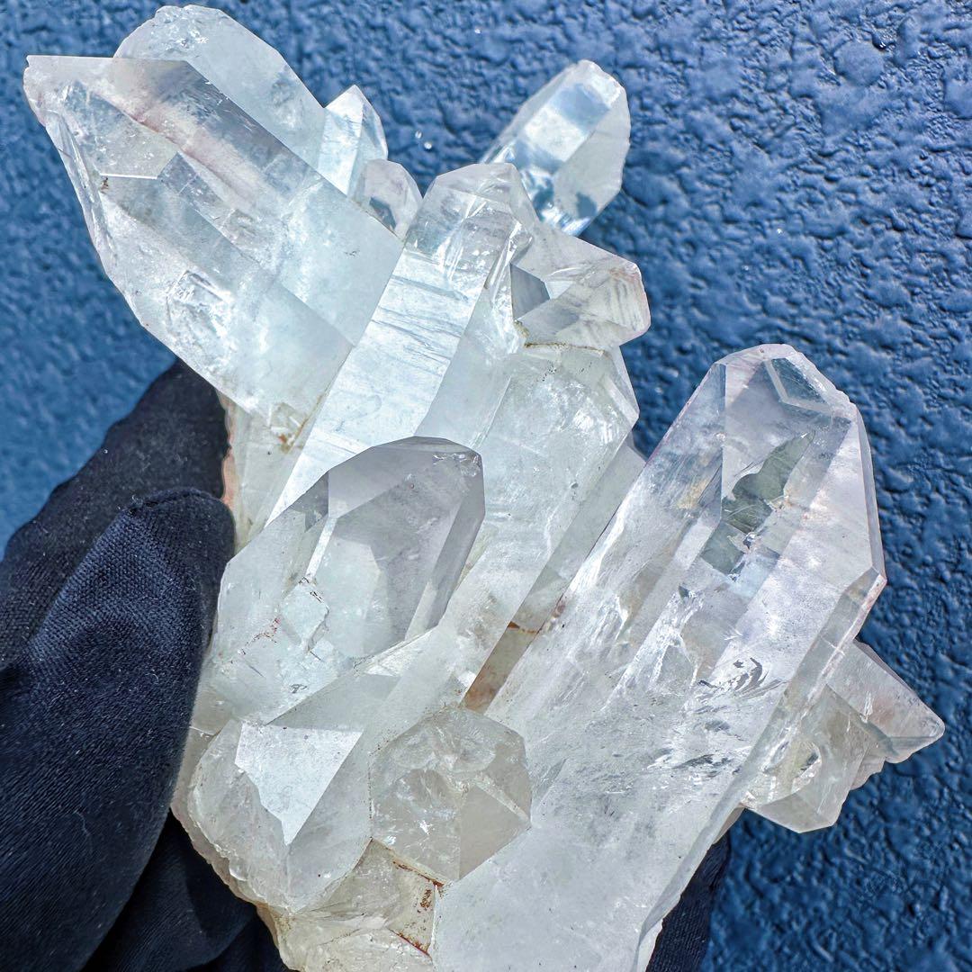 希少高透明度❗️キラキラ☆マニカラン産ヒマラヤ水晶クラスター超強いパワーA1411