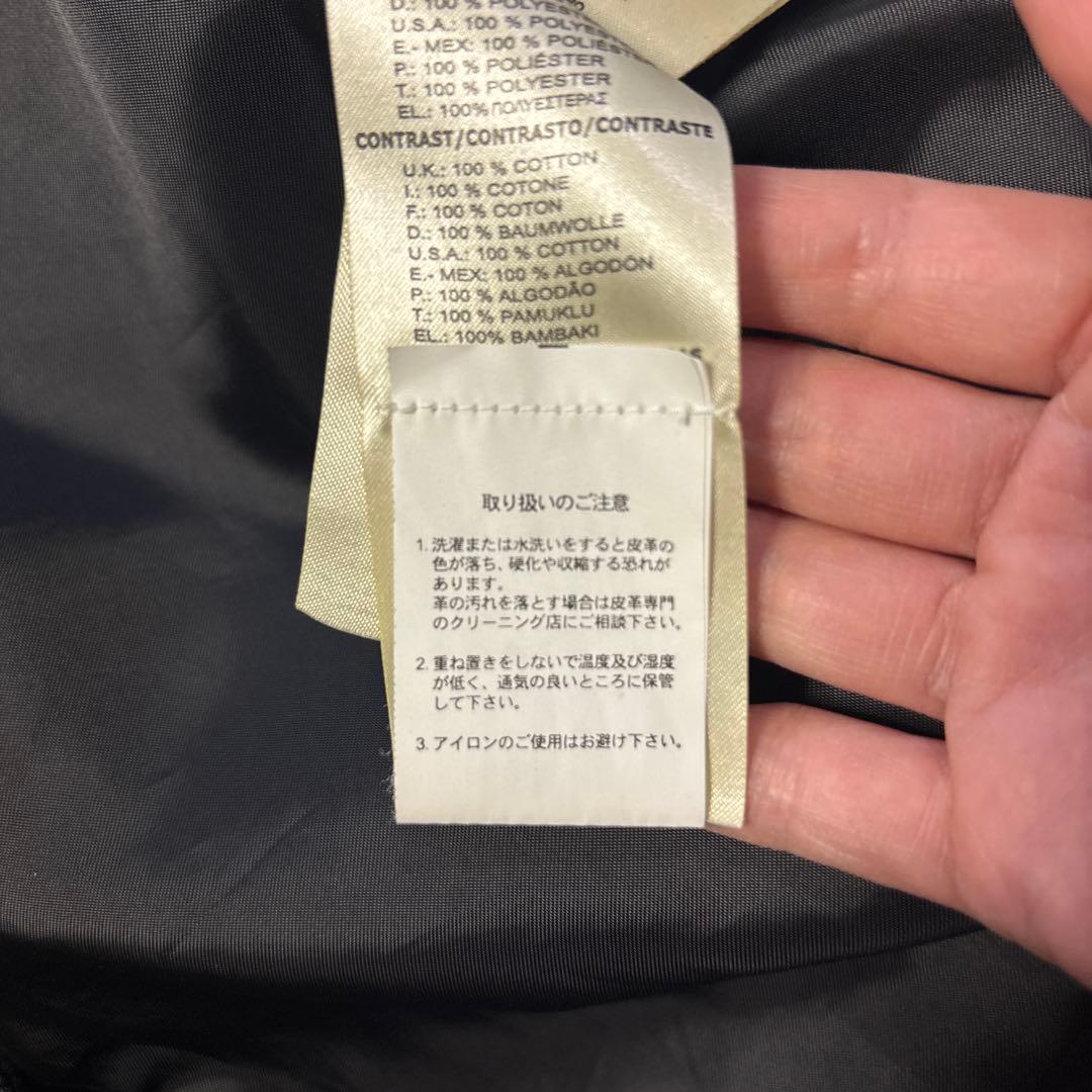 底値　DIESEL フード付き牛革ダッフルコート 黒