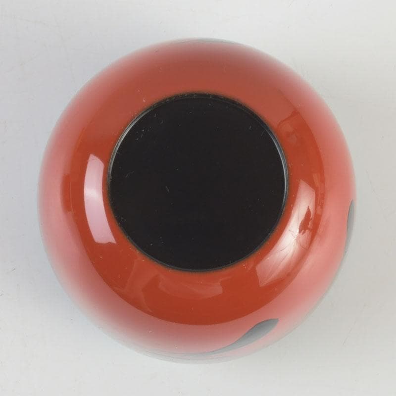 茶道具　中村宗悦作　朱塗　玄々斉好　曙棗　共布共箱　V　9398