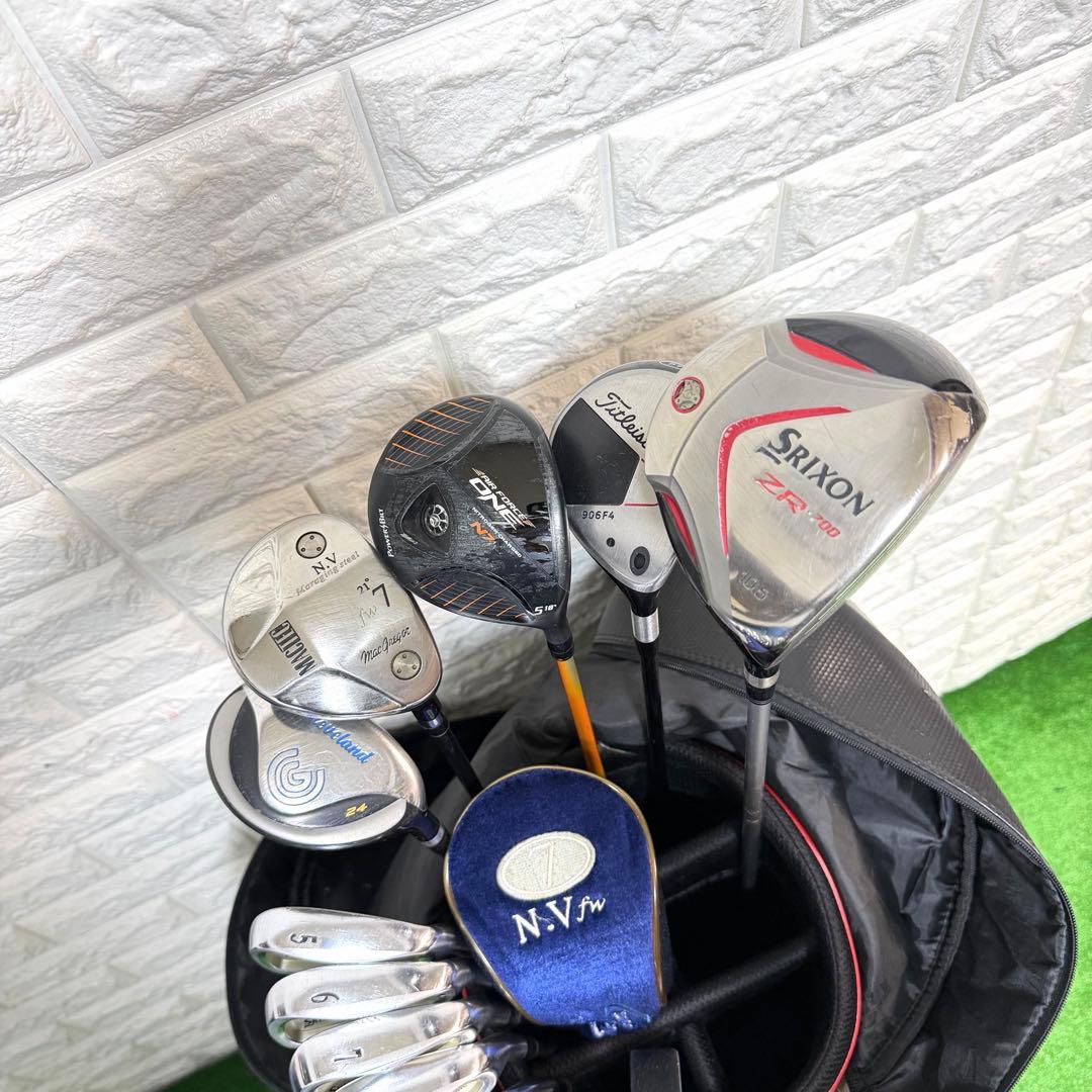 ゴルフセット　豪華　SRIXON ラウンド仕様　メンズ　飛距離抜群　すぐ使える