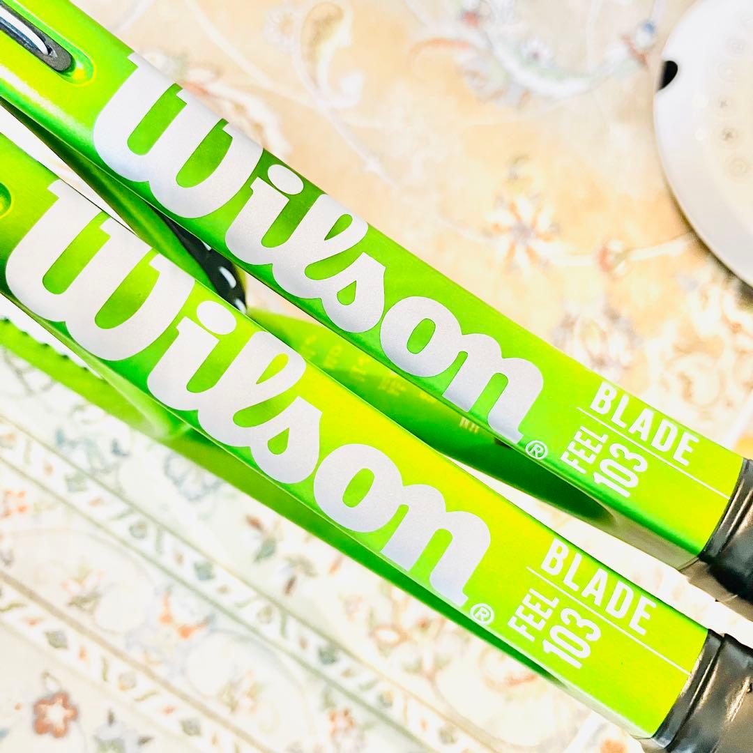 【未使用級】Wilson BLADE FEEL 103 テニスラケット2本セット
