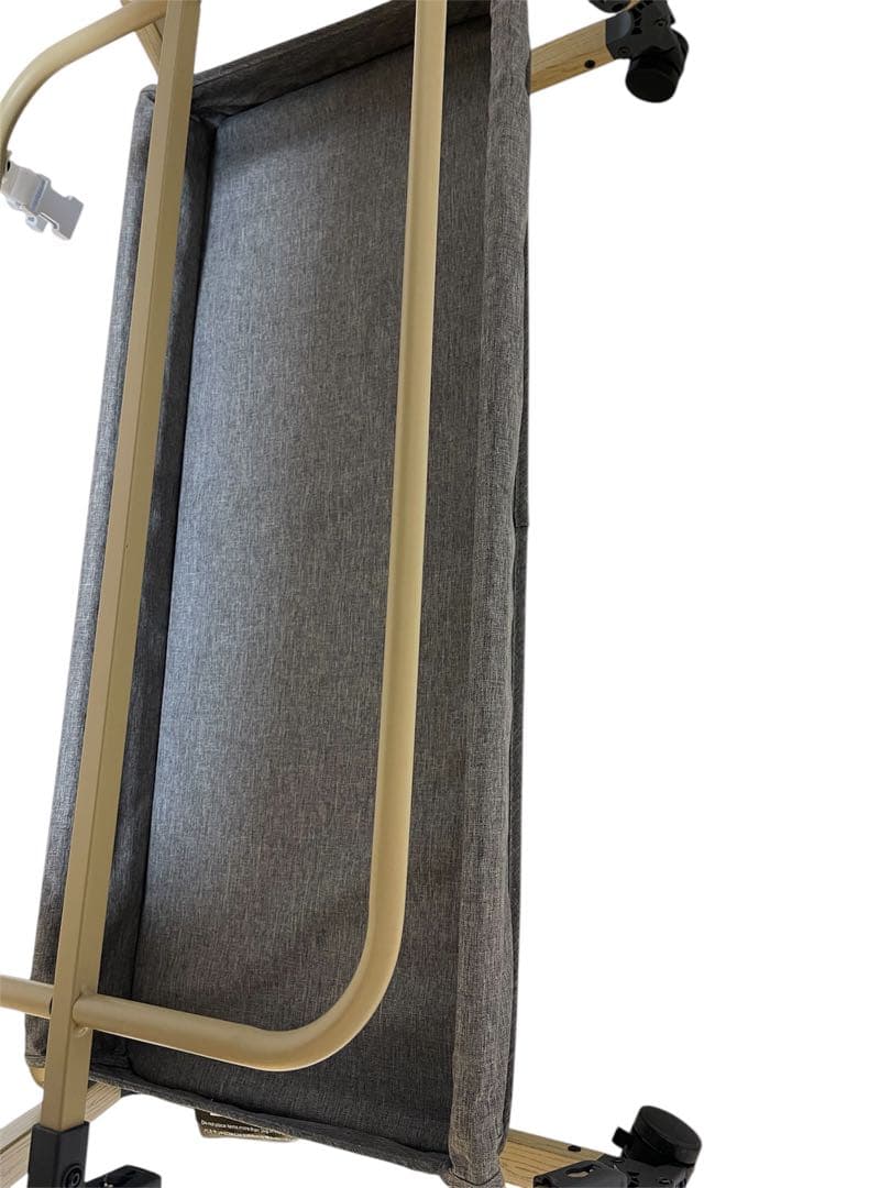 【美品】HZDMJ ベビーベッド 折りたたみ キャスター付き 新生児0-36ヶ月