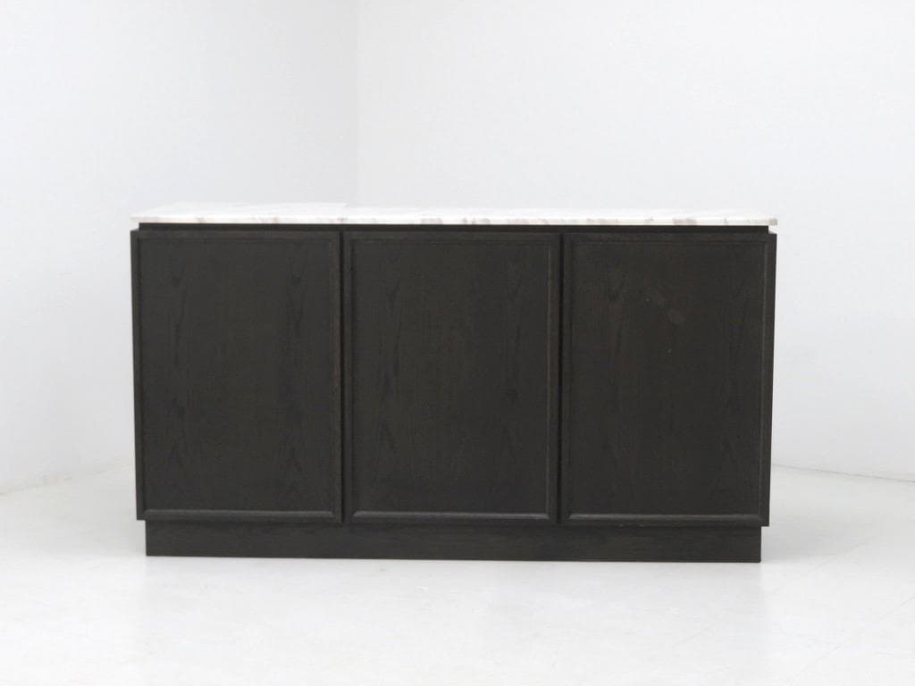 展示品　大理石　オーク材　受付カウンター　キッチンカウンター　キャビネット