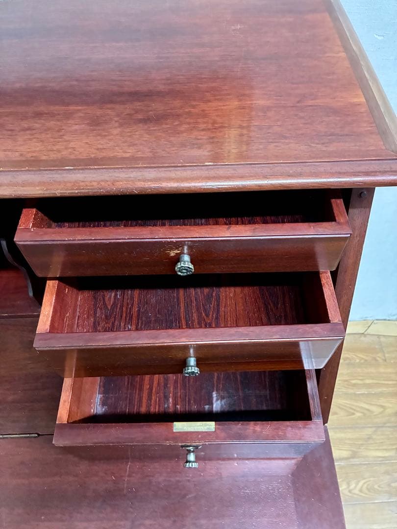 yU☆管394☆英国製☆アンティーク☆ライティングビューロー☆机