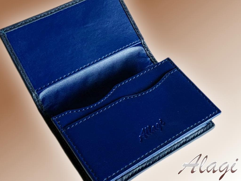 ☆qlaq☆ガルーシャ　名刺入れ　イントレチャート加工　2点セット