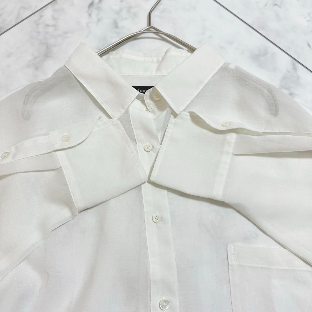 25ss anuans アニュアンス　ミニマルシアーオーバーシャツ