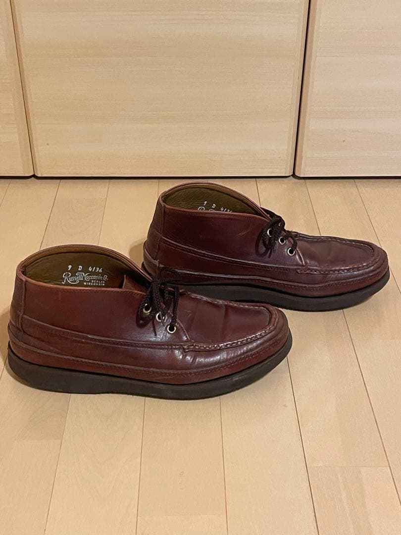 ラッセルモカシン　ブラウンレザー　9サイズ