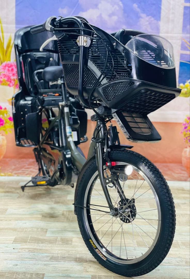 Y2489ヤマハパスキス⭐️人気モデル！子供乗せ電動アシスト自転車