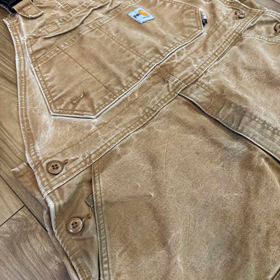 90s Carhartt カーハート ダック ダブルニー オーバーオール FR