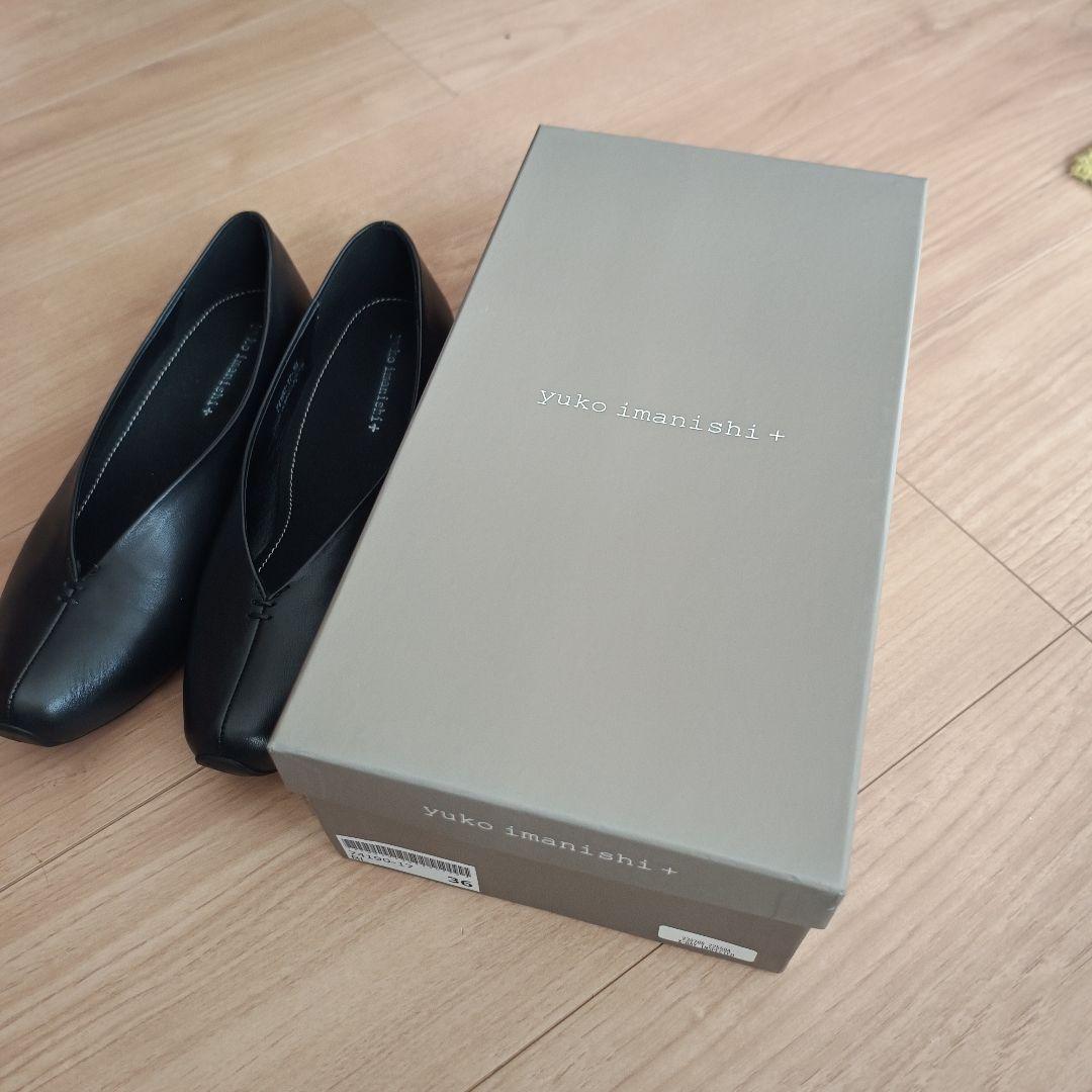 imanishi+ ユウコイマニシフラットシューズ レディース 本革