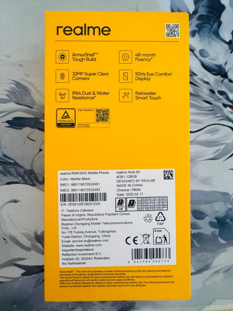 Realme Note 60 4Gb/128Gb 黒 New 7台