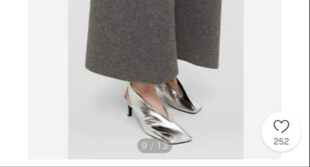 kai！jil sander バックストリングパンプス 35