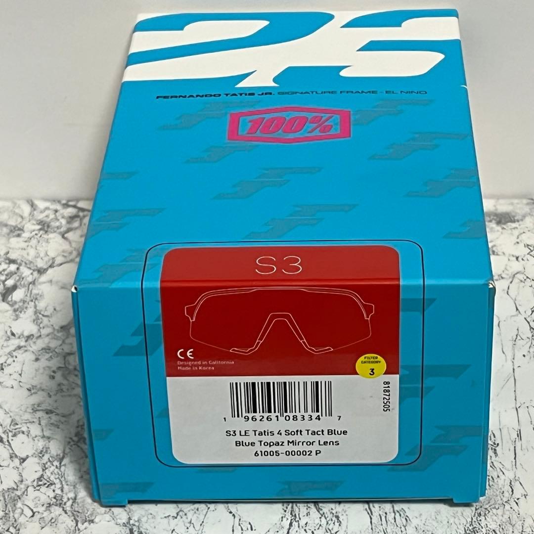 【最新作】 100% ワンハンドレッド サングラス S3 タティスJr 2025
