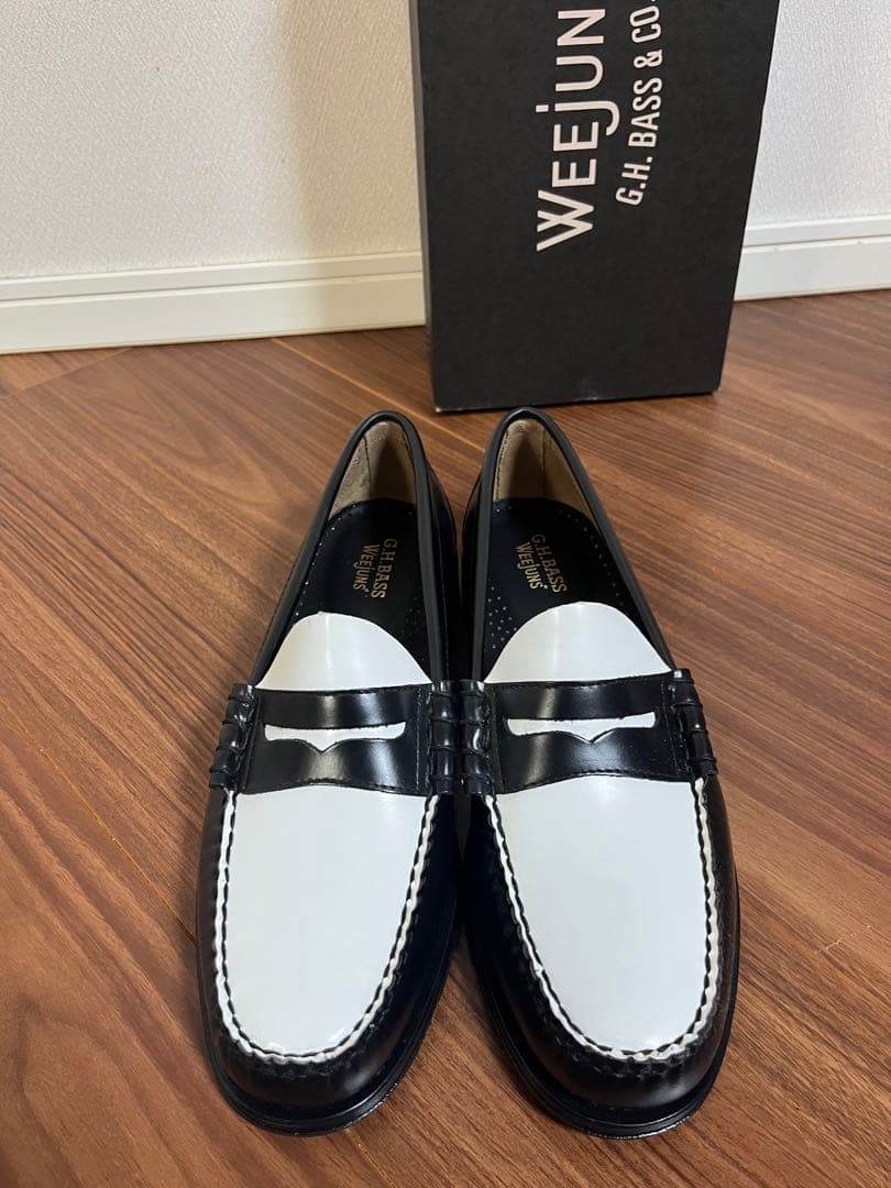 新品3.6万 G.H.BASS ローファー Larson コンビ 27.0cm