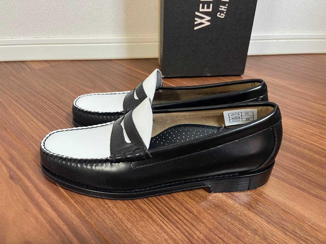 新品3.6万 G.H.BASS ローファー Larson コンビ 27.0cm