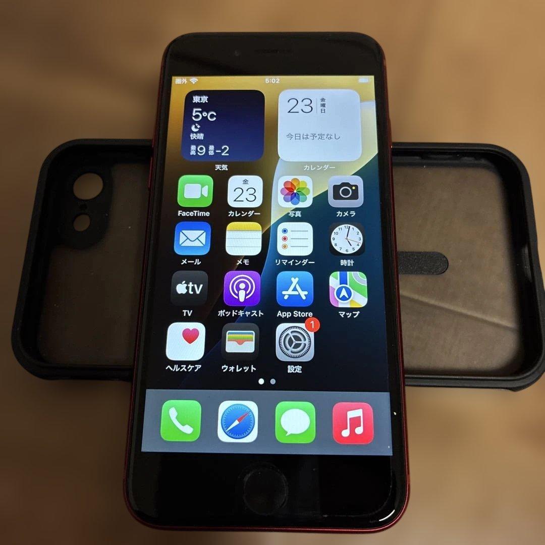 iPhone SE（第3世代）64GB RED SIMフリー 箱付