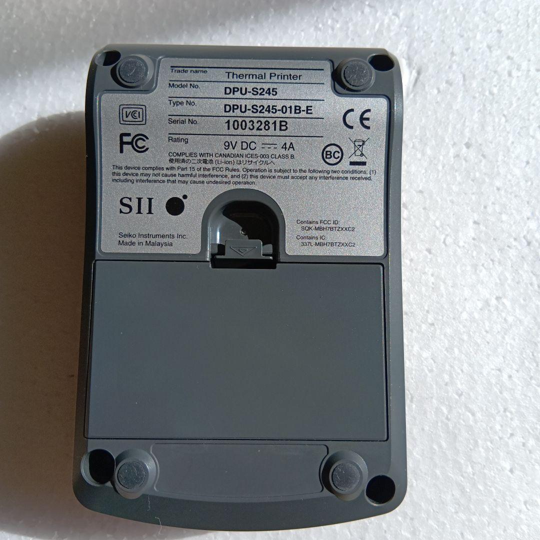 モバイルプリンター SII DPU-S245 予備のロール紙付き