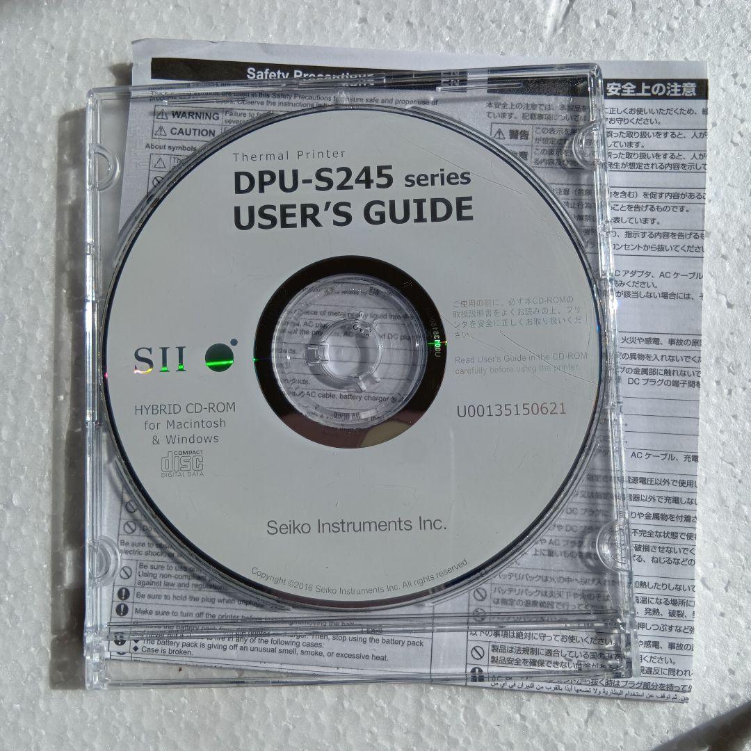 モバイルプリンター SII DPU-S245 予備のロール紙付き