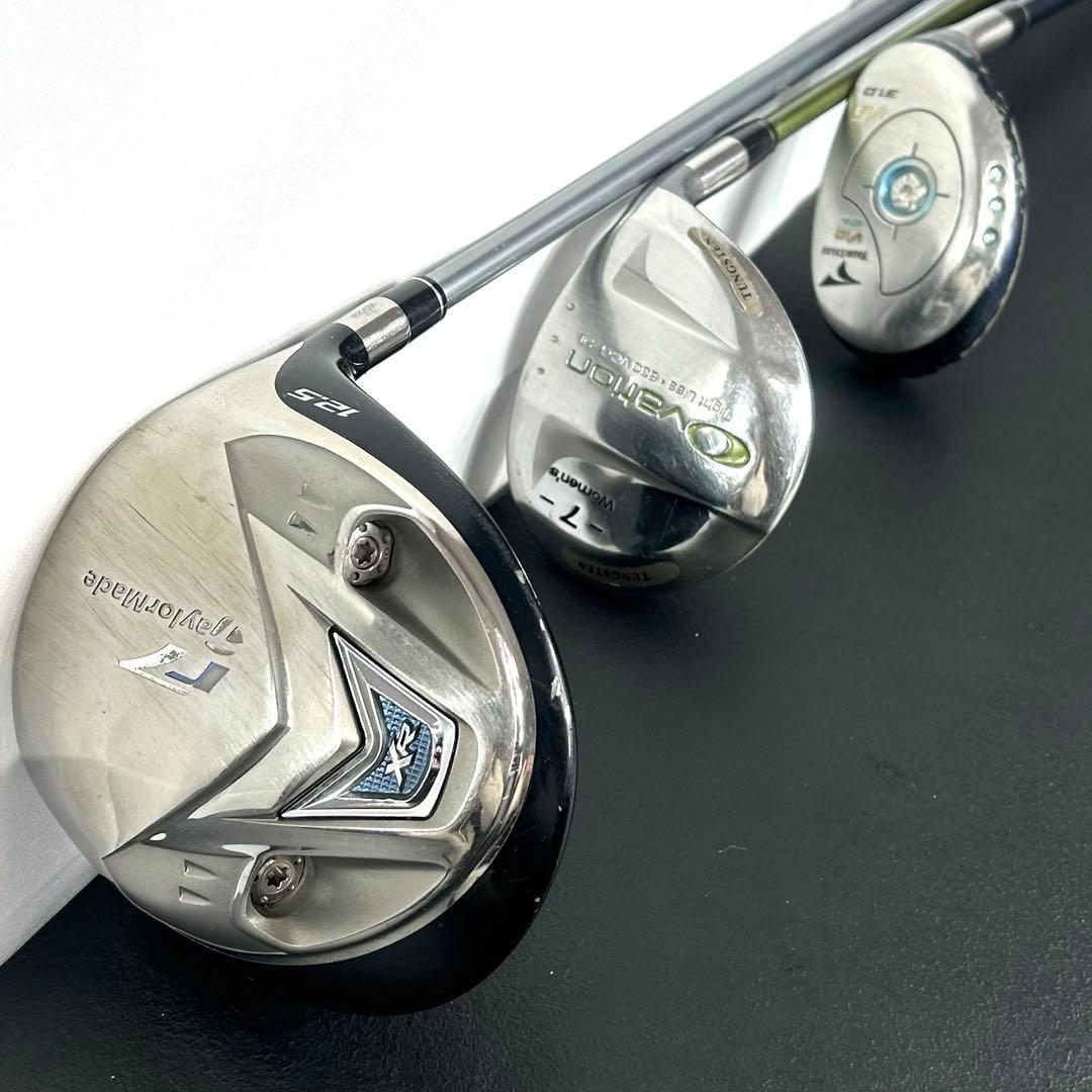 本格派 レディースゴルフクラブ 8本 ゴルフセット ピン キャディバッグ 美品