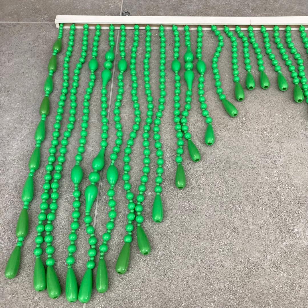 当時物 昭和レトロ レトロポップ 珠のれん グリーン